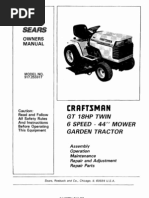 Download 23302-Craftsman GT18 Garden Tractor 917255917 by scottjoslyn SN93257938 doc pdf