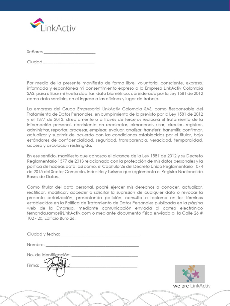 Habeas Data Colombia | PDF