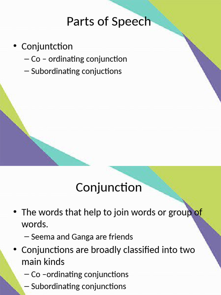 Understanding Conjunctions and Their Types | PDF | Linguistics