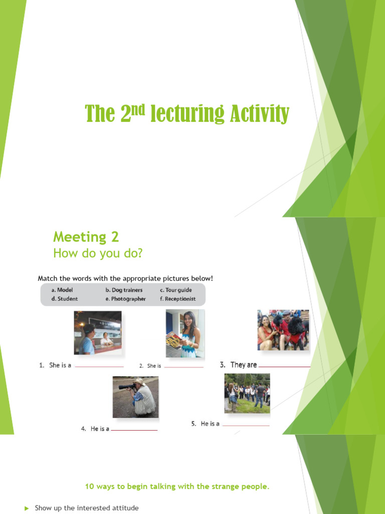 The 2nd Lecturing Activity | PDF