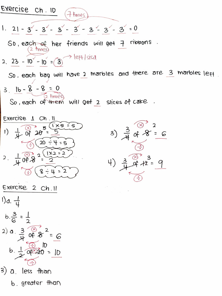 Answer Key Exercise Ch. 10 11 12 13 - MATH | PDF