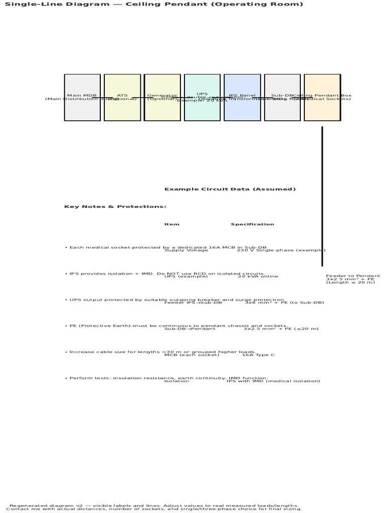 Single Line Operating Pendant Diagram v2 | PDF | Electronic Engineering ...
