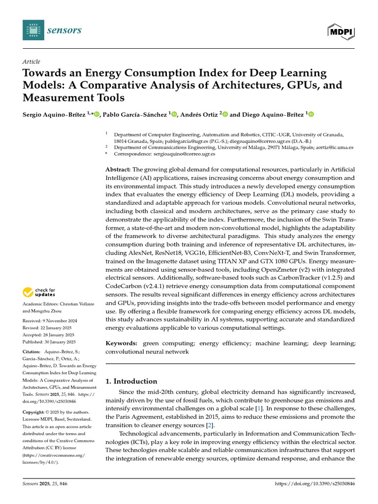 Energy Efficiency in Deep Learning Models | PDF | Machine Learning ...