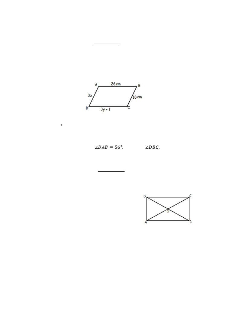 Polygon and Quadrilateral Angle Problems | PDF | Rectangle | Geometric ...