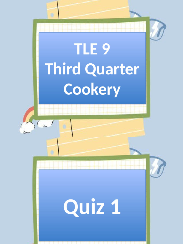 TLE 9 Cookery Week 1-3 | PDF