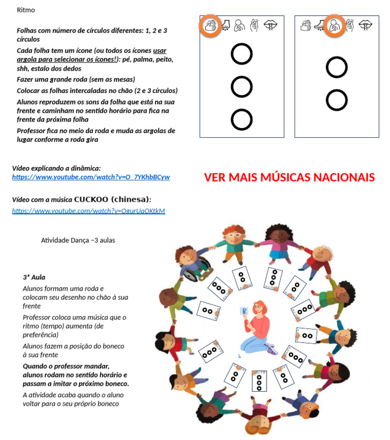 Atividade de Ritmo e Dança em Grupo | PDF