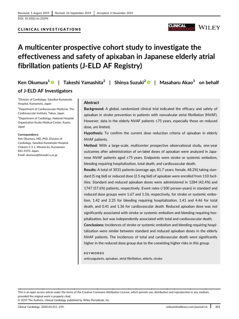 A Multicenter Prospective Cohort Study To Investigate The Effectiveness ...