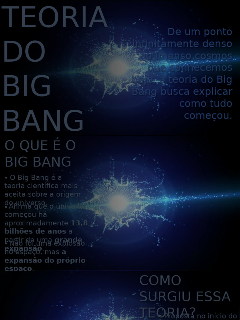 Apresentação Sobre Big Bang | PDF