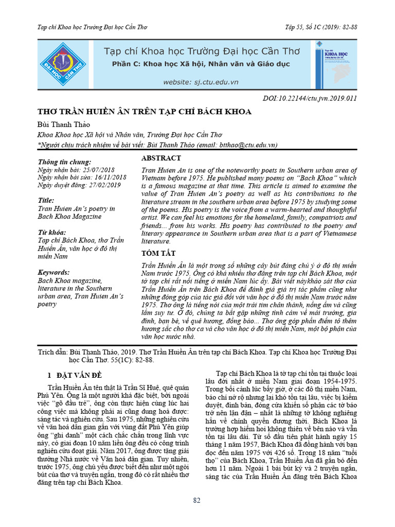 79.Th TRN Huin N TRN TP CH BCH Khoa BTT | PDF