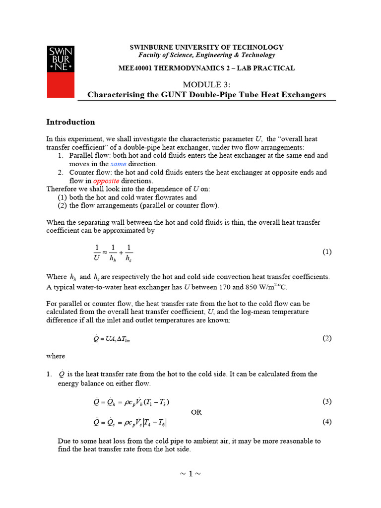 Module 3 - Heat Exchange (Final) | PDF | Heat Transfer | Heat Exchanger