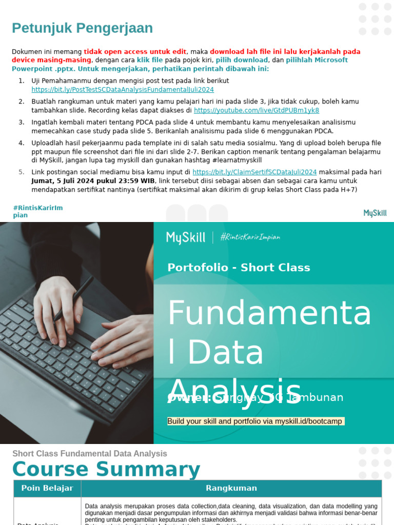 Panduan Pengerjaan Data Analysis | PDF
