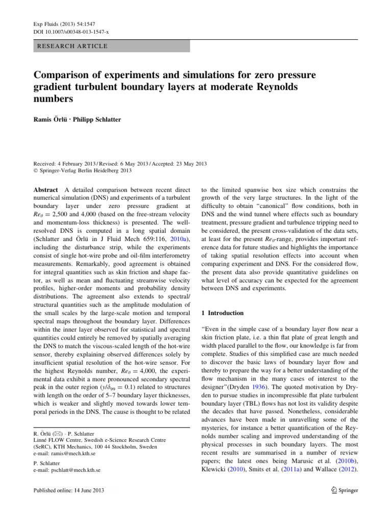 2013 - EiF - Orlu - Comparison of Experiments and Simulations For Zero ...