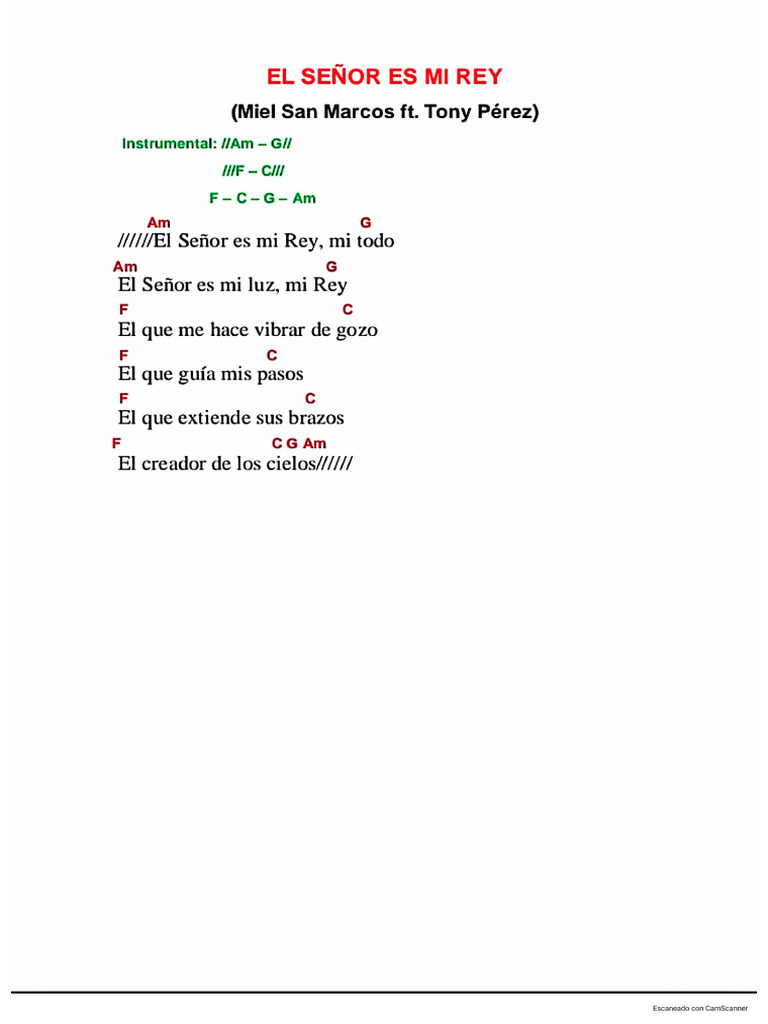 El Señor Es Mi Rey | PDF