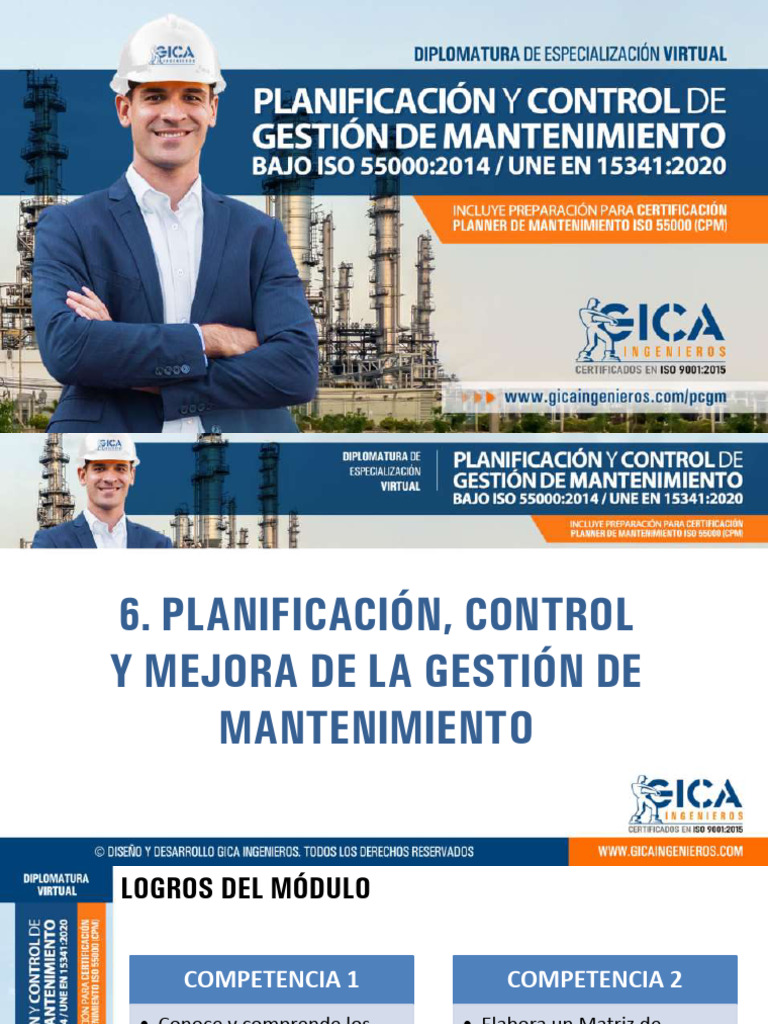 N1 - Planificación, Control y Mejora de La Gest | PDF | Planificación ...