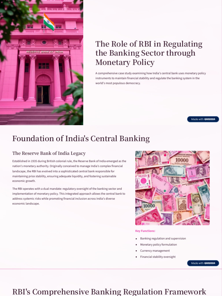 The Role of RBI in Regulating The Banking Sector Through Monetary ...