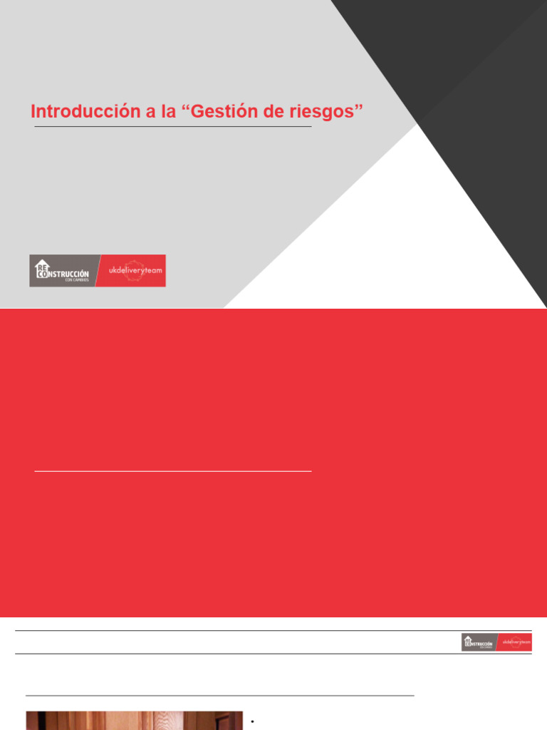 Introducción a la Gestión de Riesgos | PDF | Riesgo | Planificación
