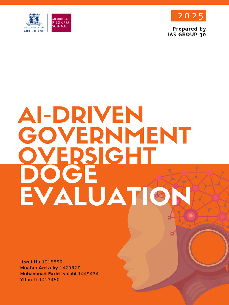Capstone Project - AI Government Oversight - DOGE Evaluation | PDF ...