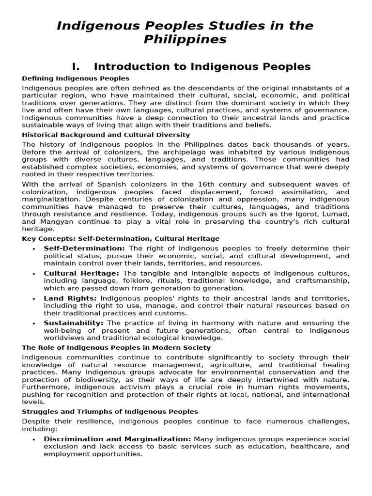 Indigenous Peoples of the Philippines | PDF | Indigenous Peoples ...