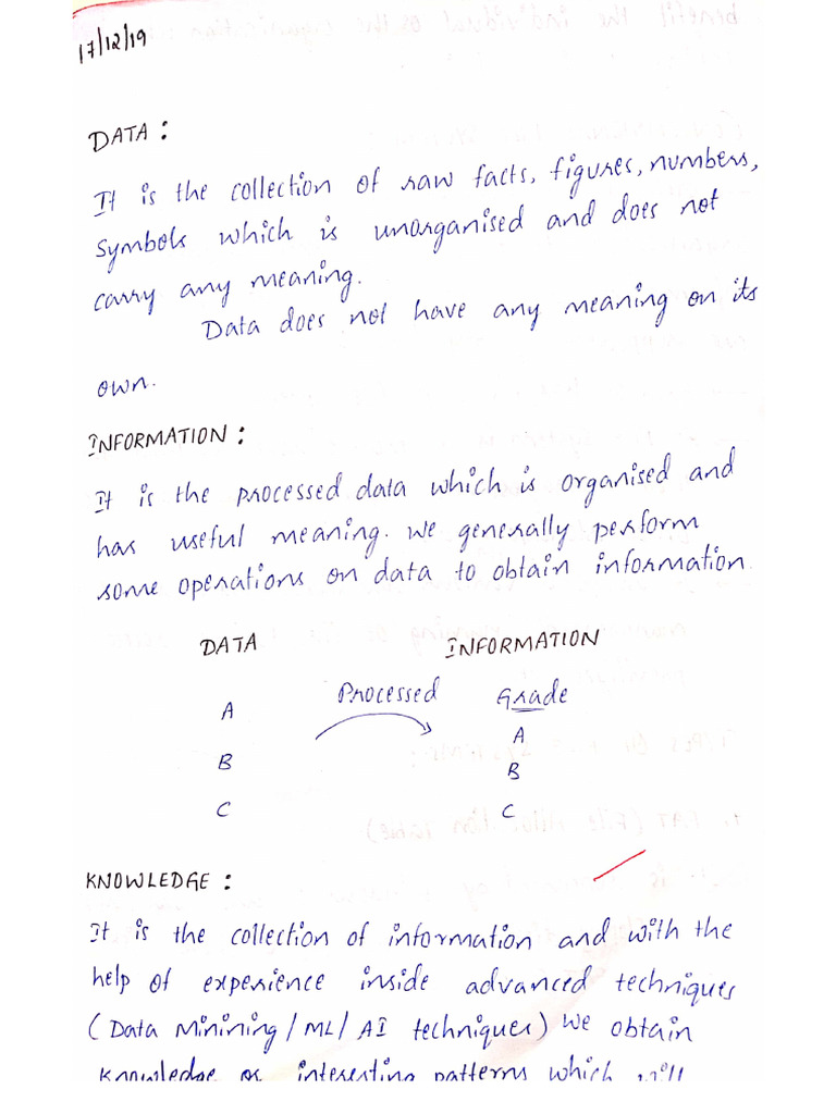 DBMS NOTES (Basics of DBMS) Unit 1 Pgno-1-29 | PDF