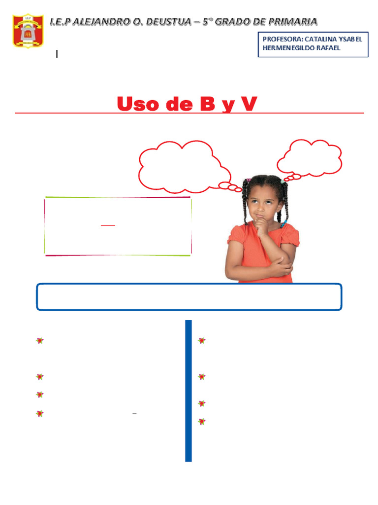 Uso correcto de B y V en español | PDF