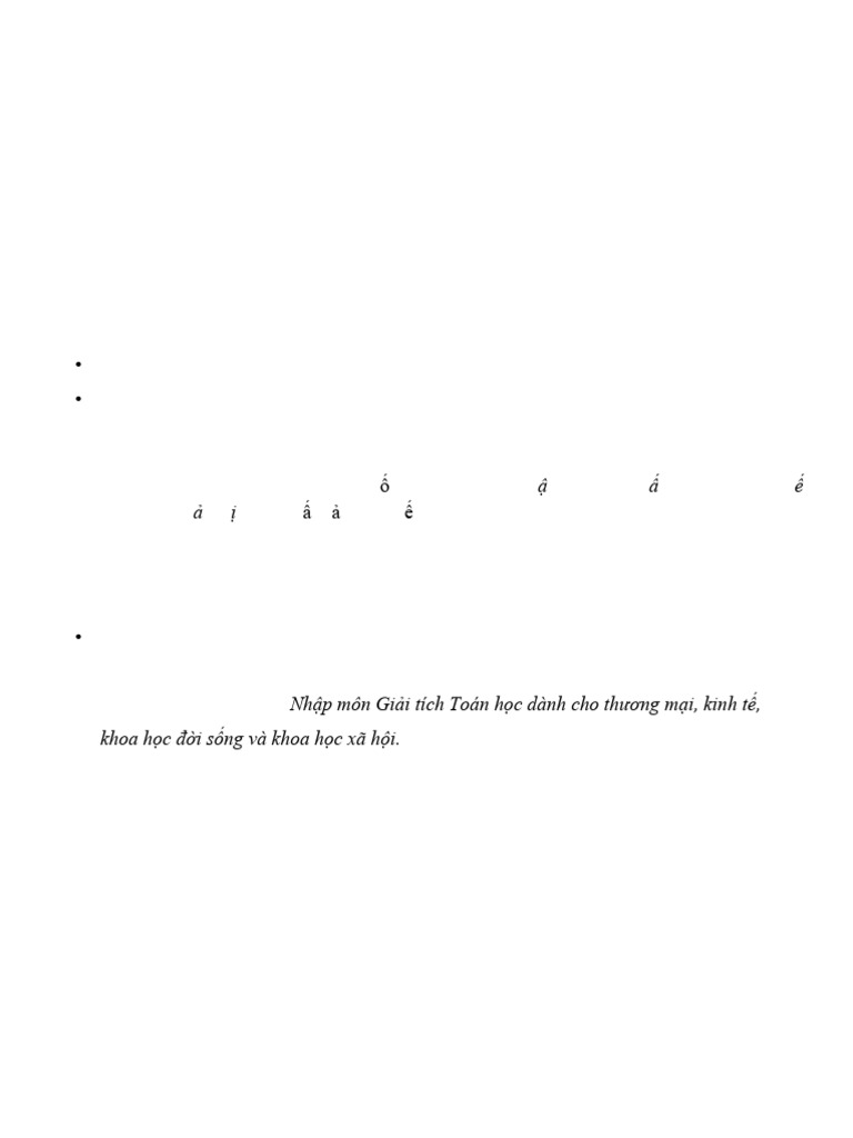 Applied Mathematics for Economics | PDF