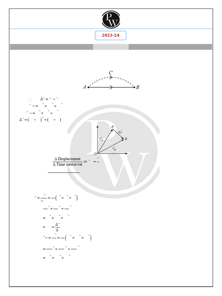 6641b01aa8e2780018f2f9cf - ## - Short Notes Motion in Plane | PDF ...