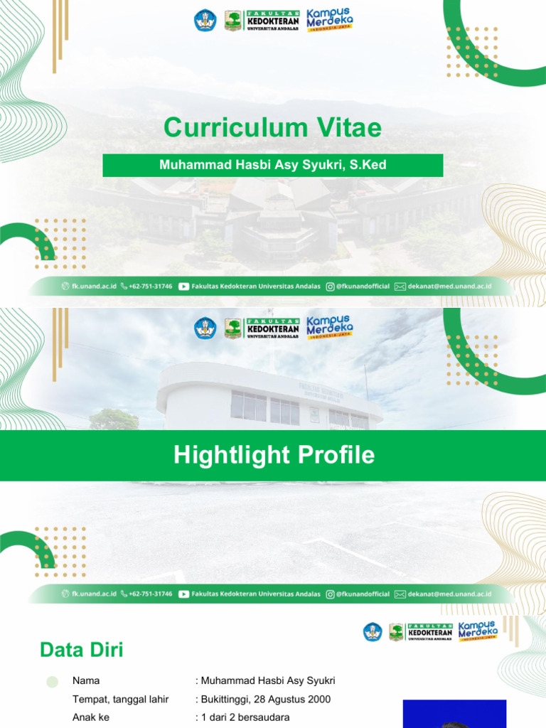 CV Muhammad Hasbi Asy Syukri, S.Ked | PDF