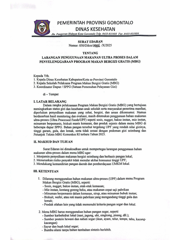 Surat Edaran | PDF