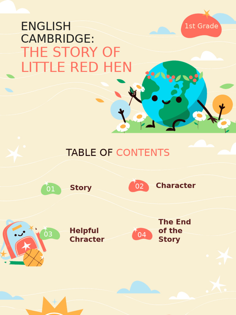 English - The Story Little Red Hen | PDF
