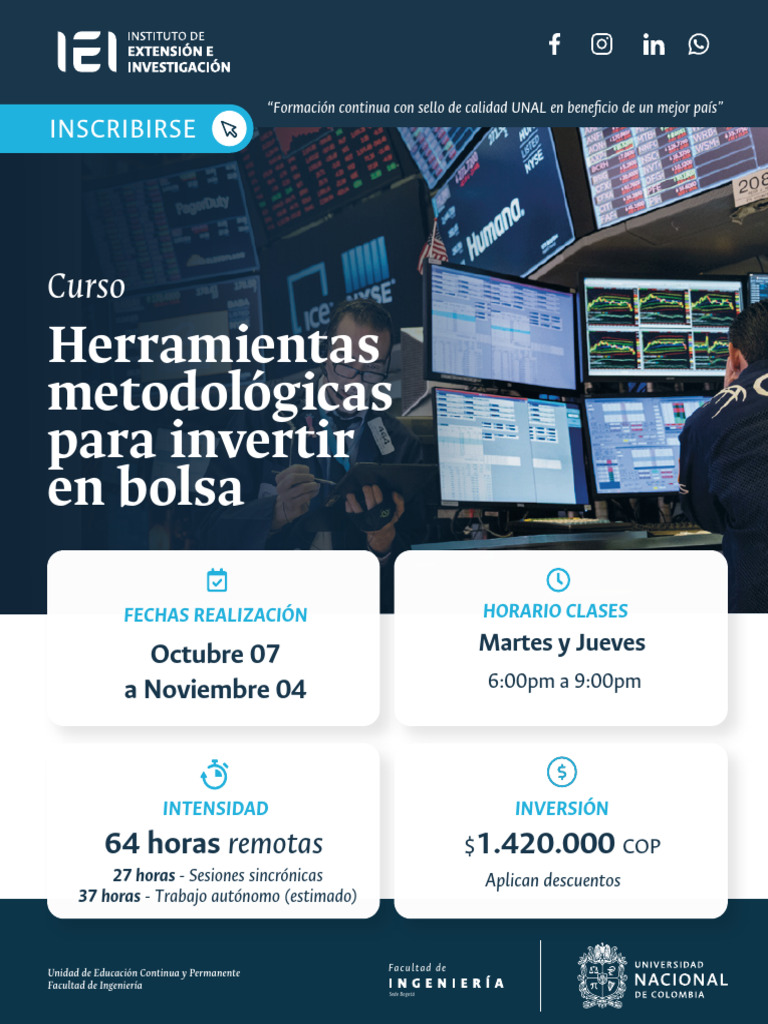 Curso de Inversión en Bolsa UNAL | PDF | Inversiones | Bolsa