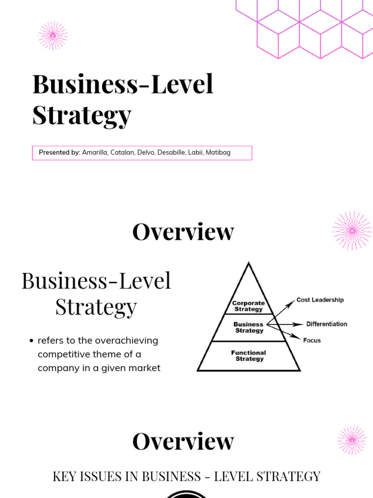 Business-Level Strategy Overview Guide | PDF | Marketing | Competitive ...