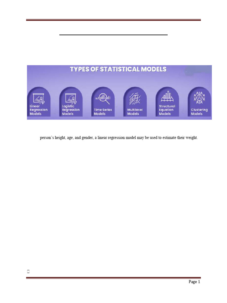 Statistical Modeling and Sampling Distributions | PDF | Regression ...