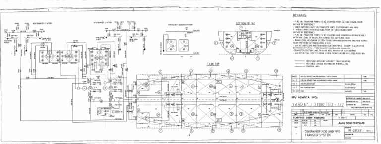 Asian Class MDO-HFO Transfer System Plan | PDF