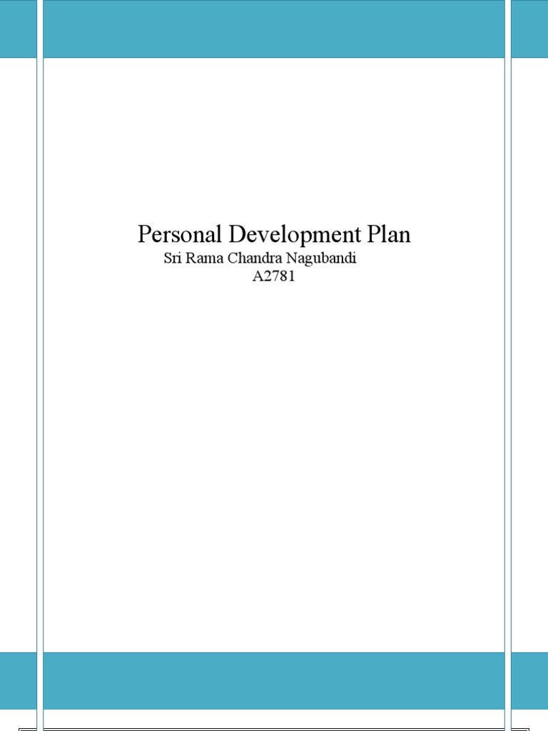 Personal Development Plan Overview | PDF | Leadership | Strategic ...