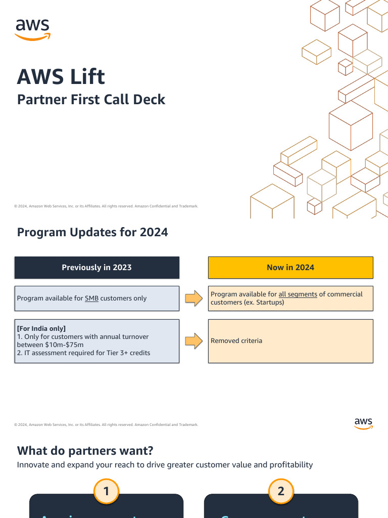 AWS Lift Program Overview 2024 | PDF | Amazon Web Services | Cloud ...
