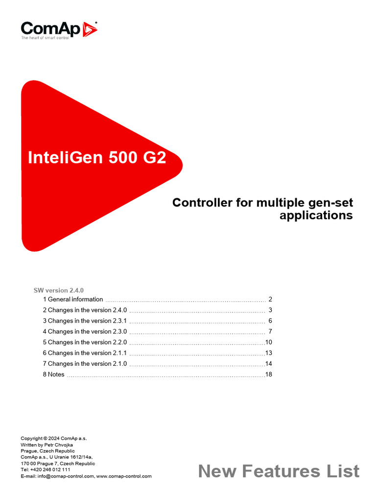 ULC 6200: InteliGen 500 G2 Update | PDF | Electrical Engineering ...