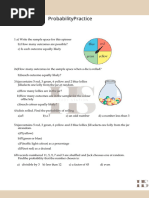 Probability Models and Outcomes Tutorial | PDF | Probability | Sampling ...