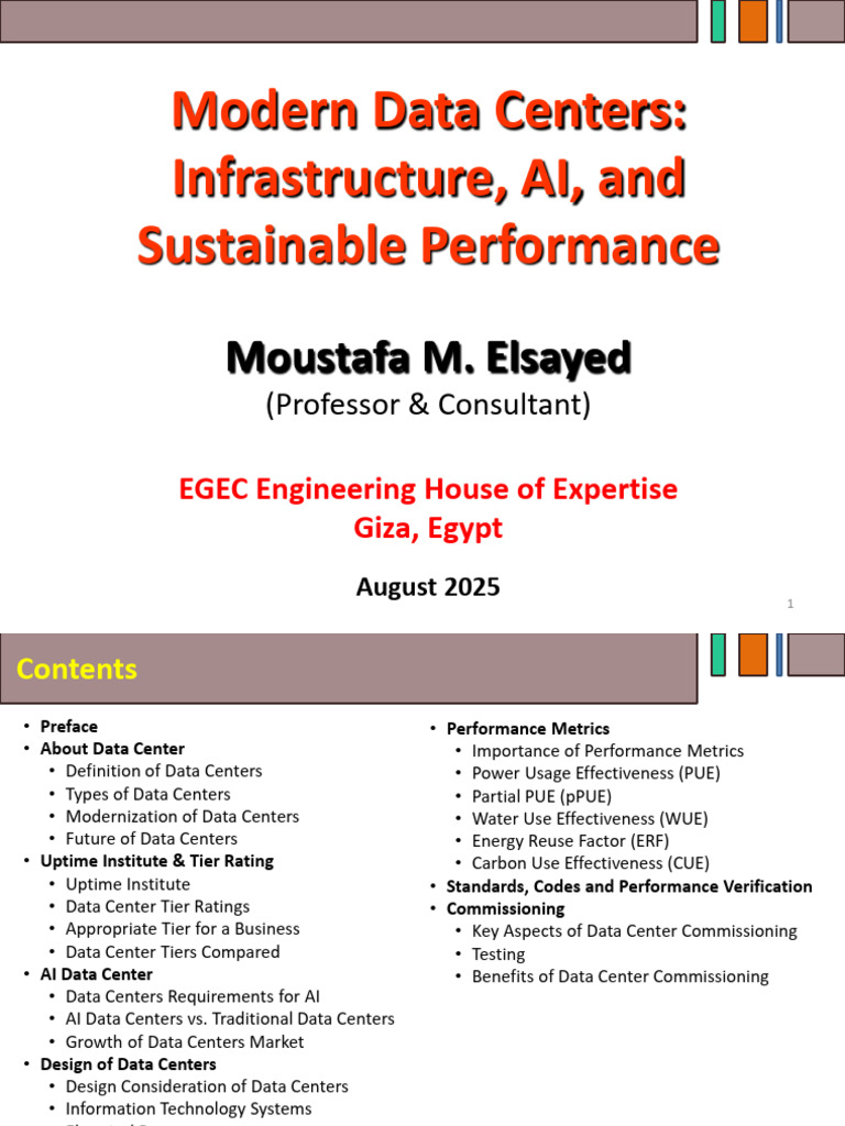 Data Centers - Infrastructure, AI, and Sustainability | PDF | Data ...