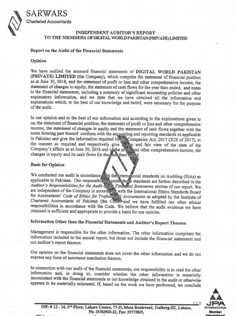 Accounts 2018 | PDF