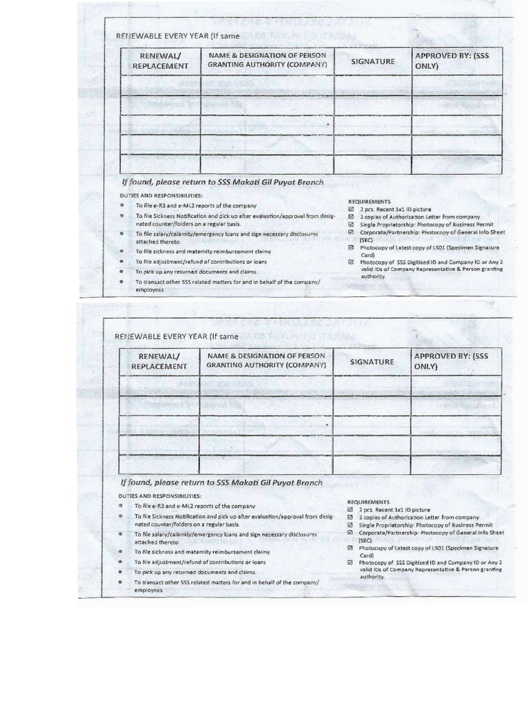 SSS Repr Gil Puyat Back | PDF