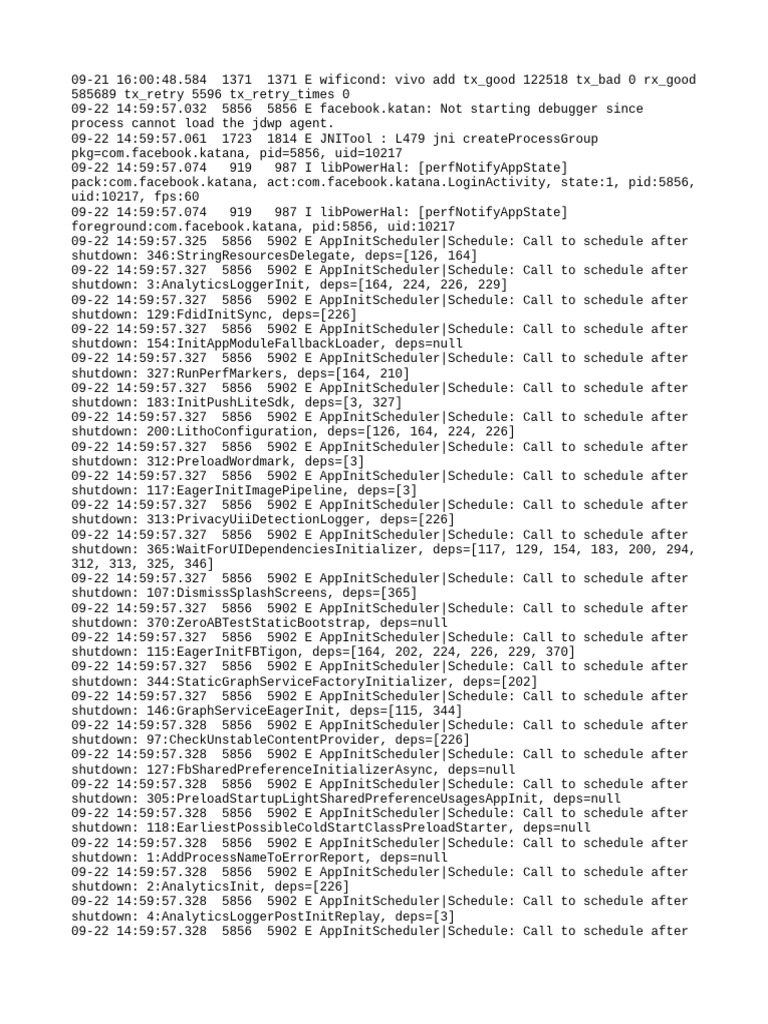 Facebook App Initialization Errors | PDF | Android (Operating System ...