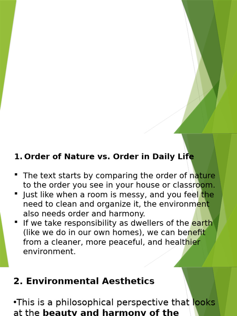 Order of Nature and | PDF | Environmentalism | Social Justice