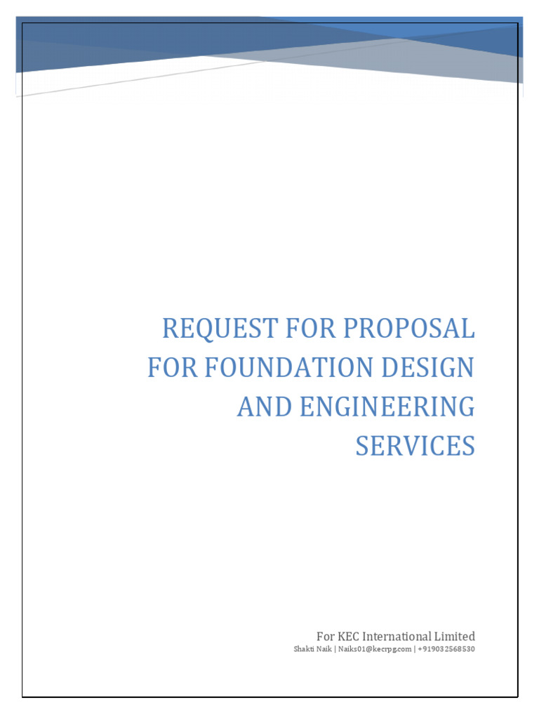 Foundation Design RFP for Wind Project | PDF | Geotechnical Engineering ...