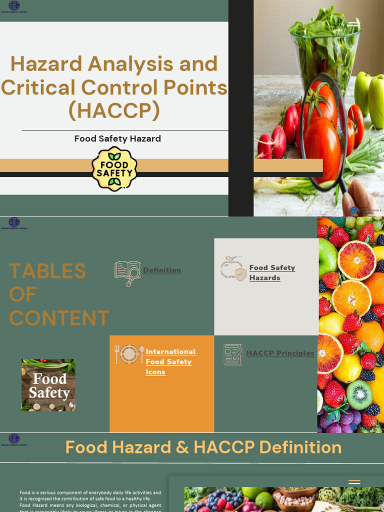 HACCP Food Safety Guidelines Explained | PDF | Food Safety | Hazards