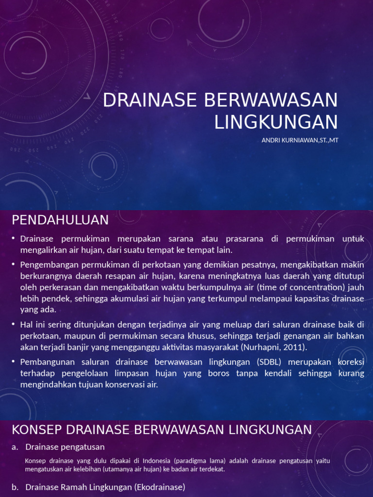 14. Drainase Berwawasan Lingkungan | PDF