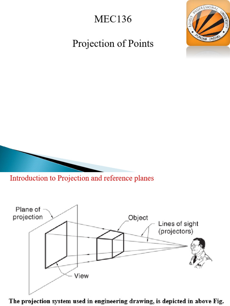 Unit 2 Projection of Points | PDF | Cartesian Coordinate System | Geometry
