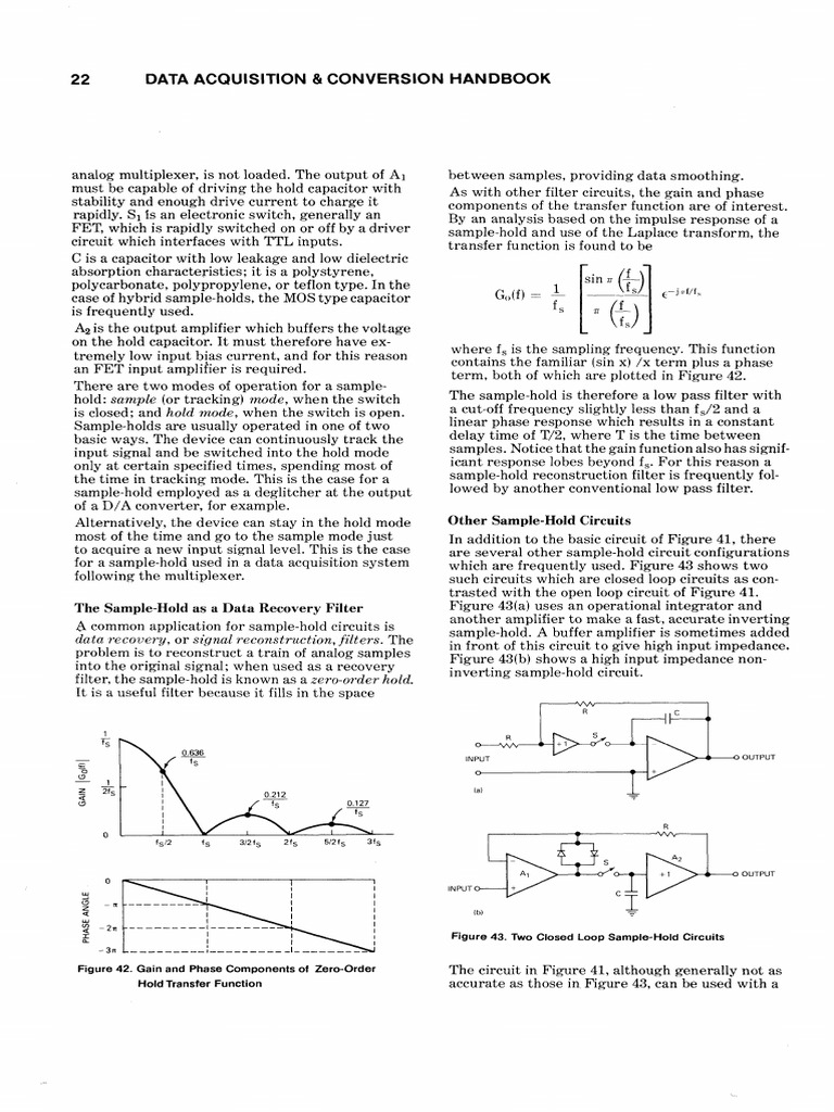 Sample Hold Vs Zero Order Hold Datel | PDF | Capacitor | Amplifier