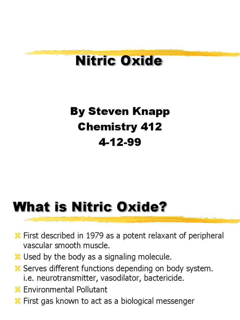 nitric Nitric Oxide Neurotransmitter