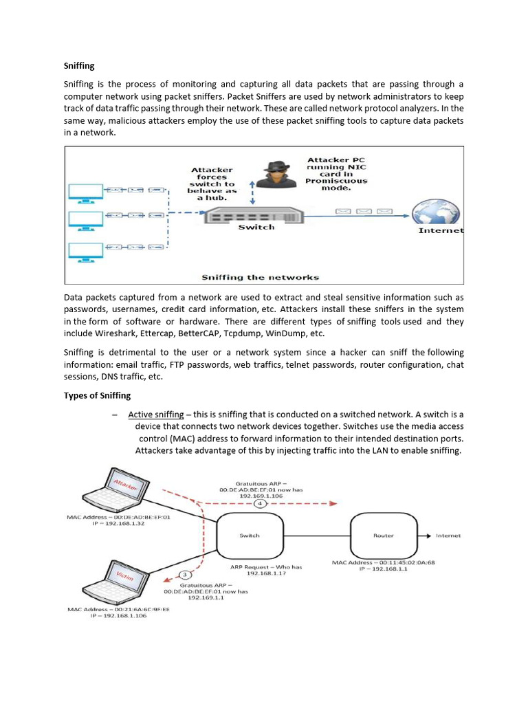 Understanding Network Sniffing Risks | PDF | Computer Network | Network ...