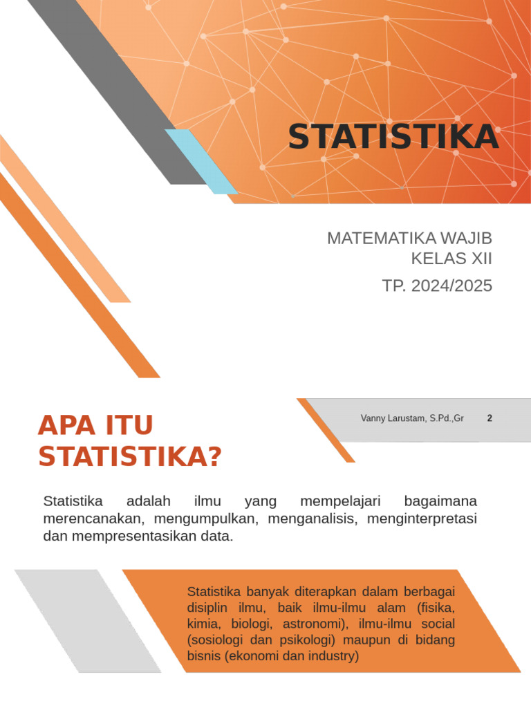 Pengenalan Statistika Kelas XII 2024 | PDF